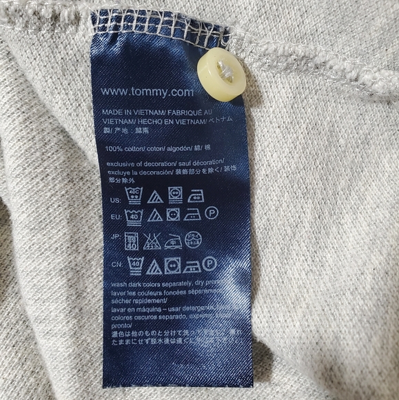 Tommy Hilfiger Men's Grey Long Sleeve Polo Shirt - Picture 7 of 7